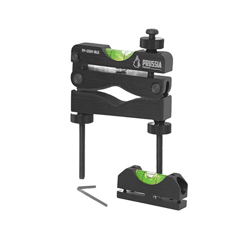 Achieve precise optic alignment with the Prussia Precision Scope Mounting Leveling System, featuring dual-level reference, high-visibility indicators, and CNC-machined durability.